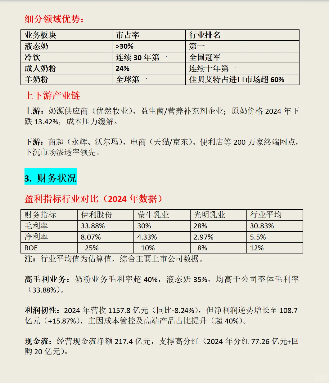 伊利股份深度分析报告