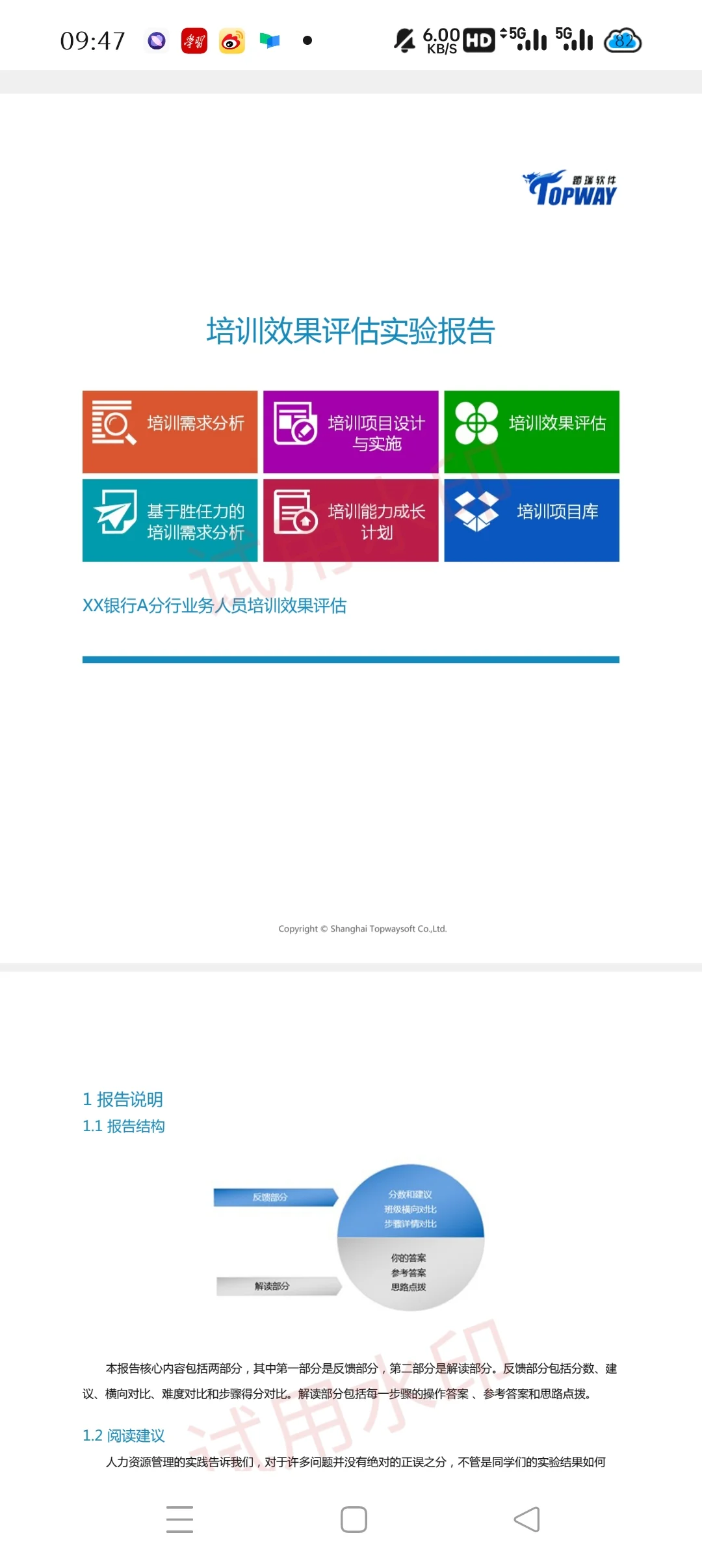 xx银行A分行业务人员培训效果分析实训报告