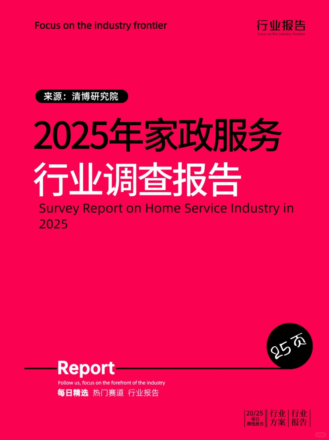 2025年家政服务行业调查报告