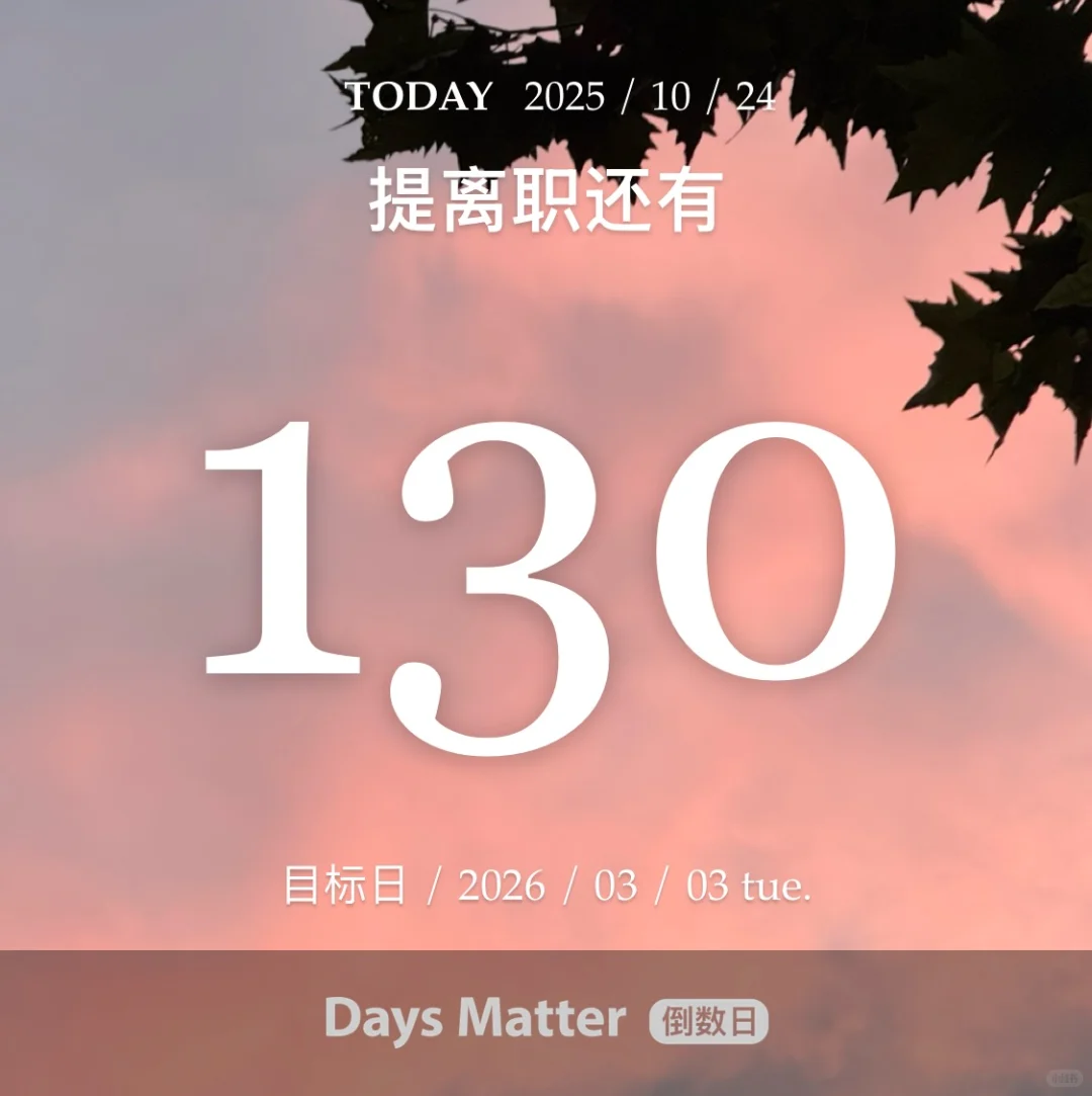 D130-提离职倒数|周五周五啦