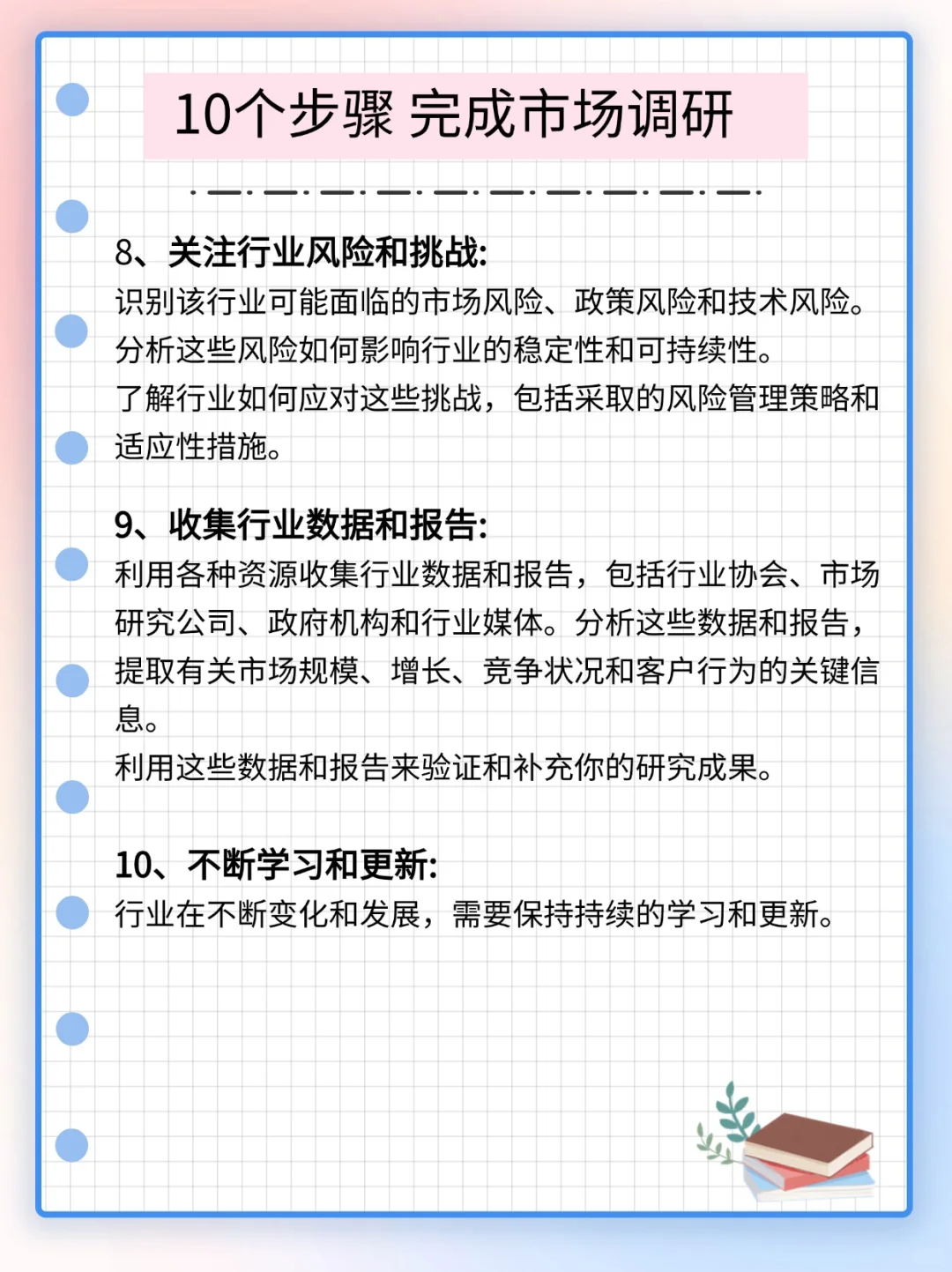 10个步骤让你写出一份完美市场调查