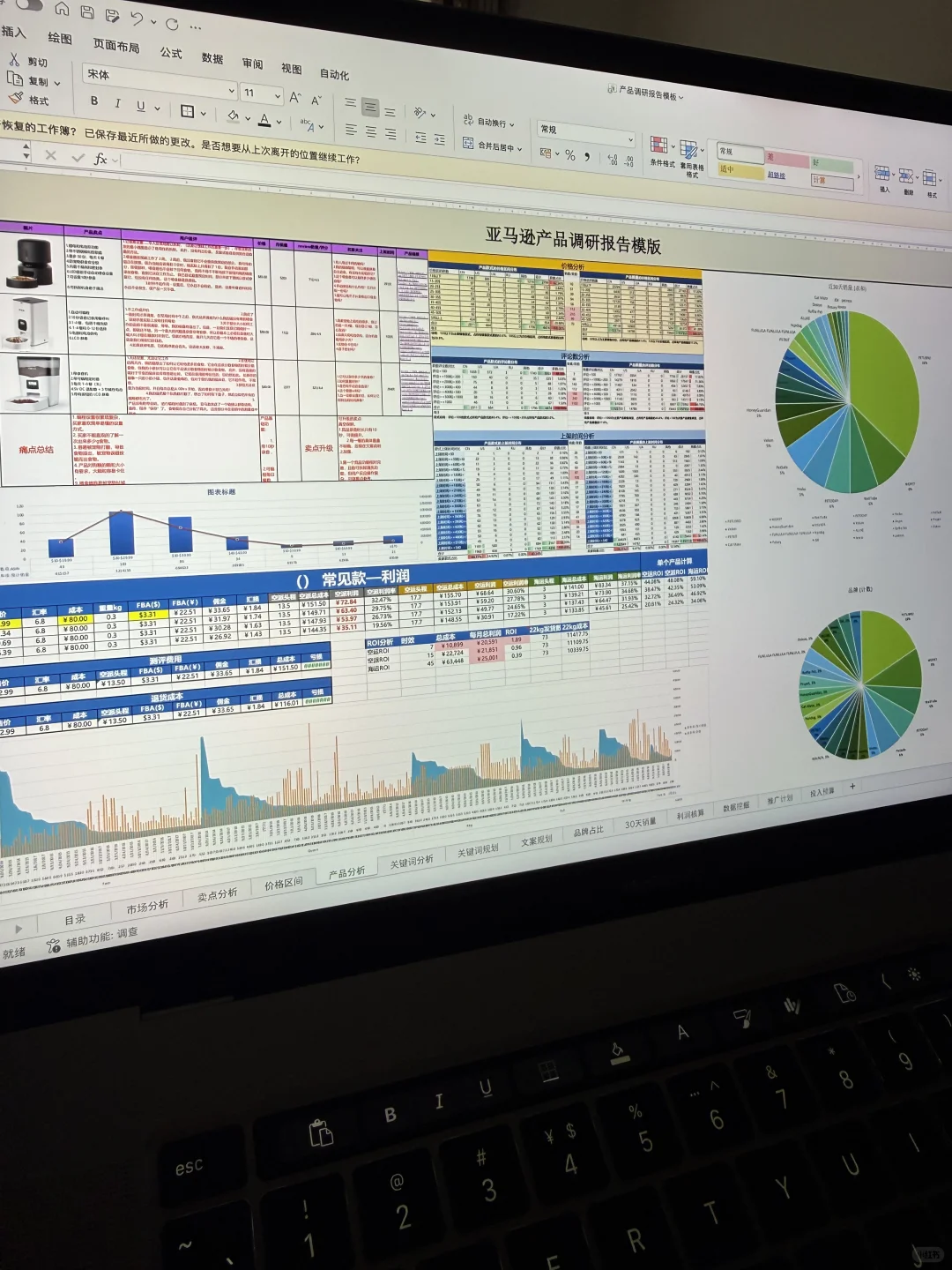 总监的亚马逊选品表好高级，难怪她月薪3W！