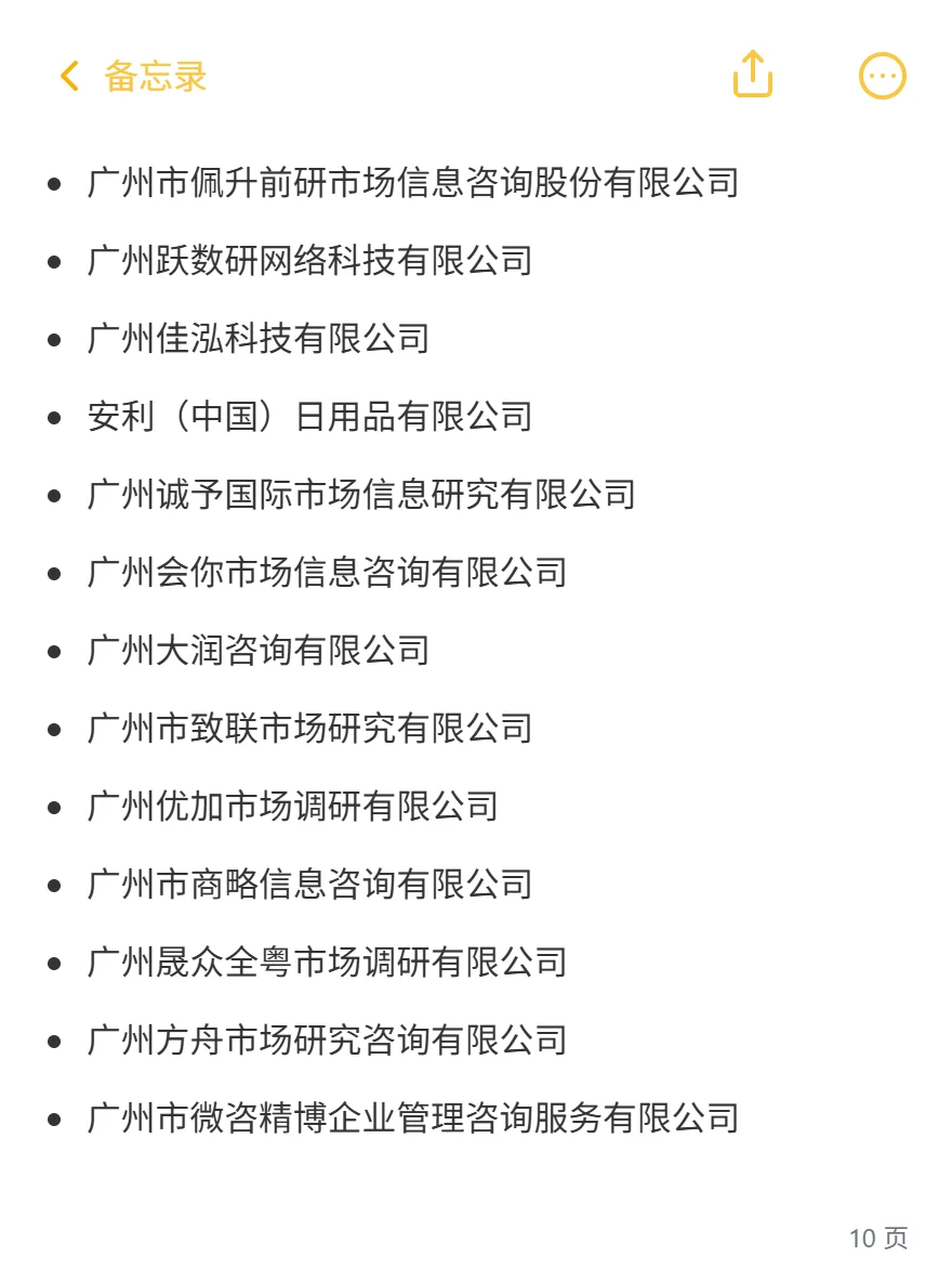 全国市场与用户研究供应商名录-按地区速查