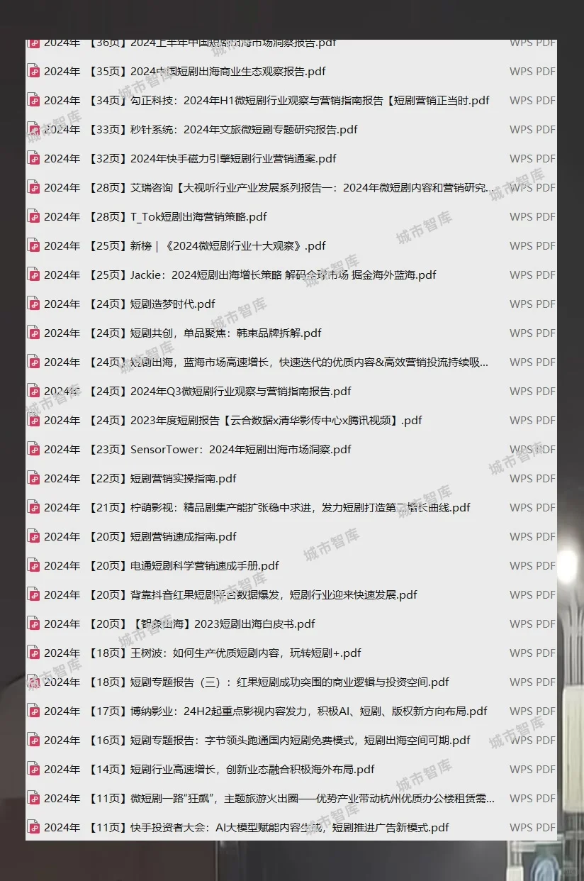 短剧行业研究分析报告市场产业前景趋势内容