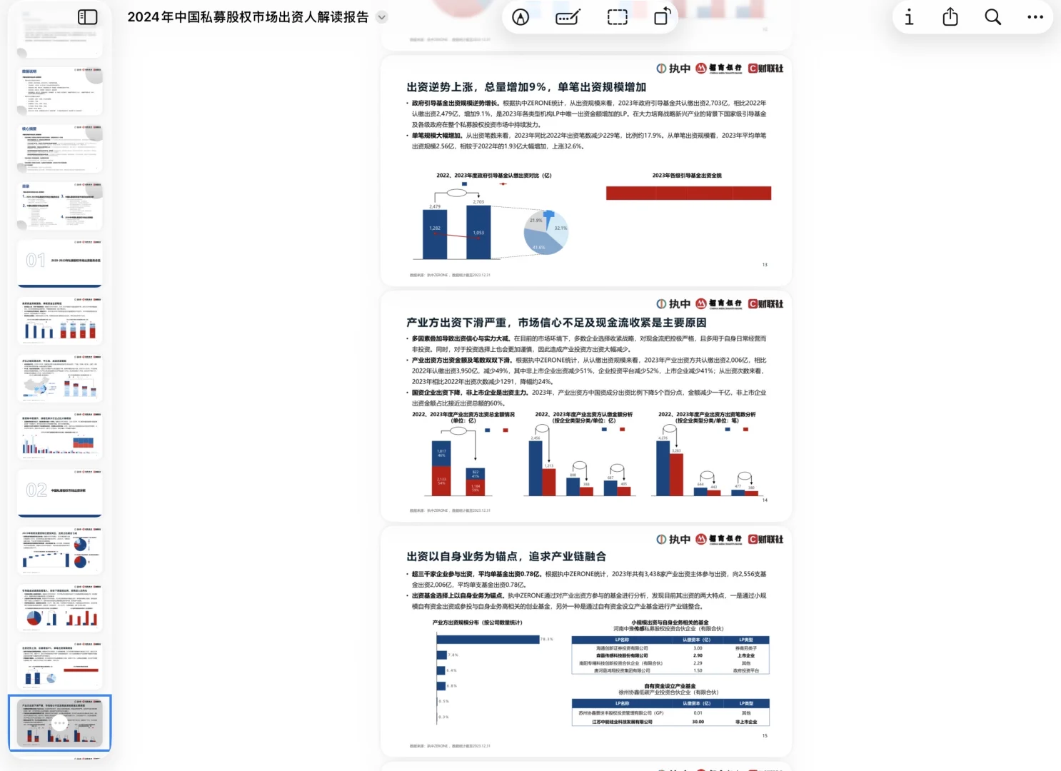 执中报告系列 出资人解读