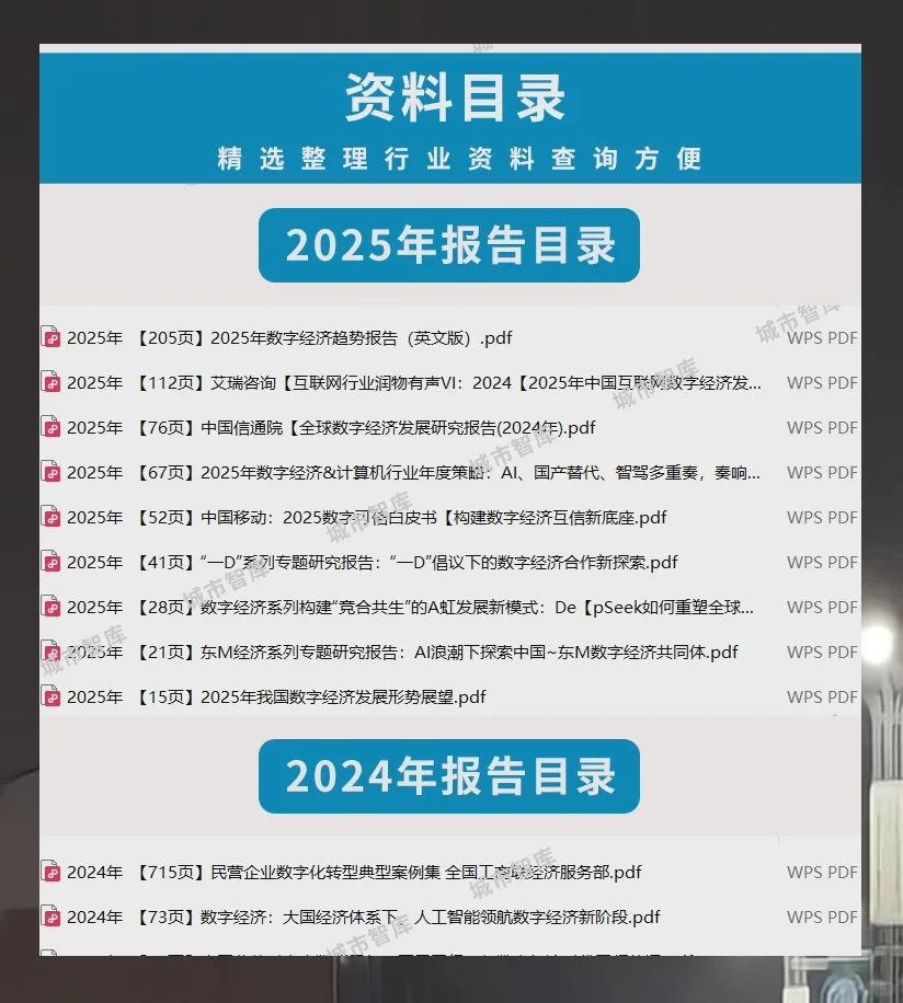 数字经济行业研究报告2025发展趋势白皮书