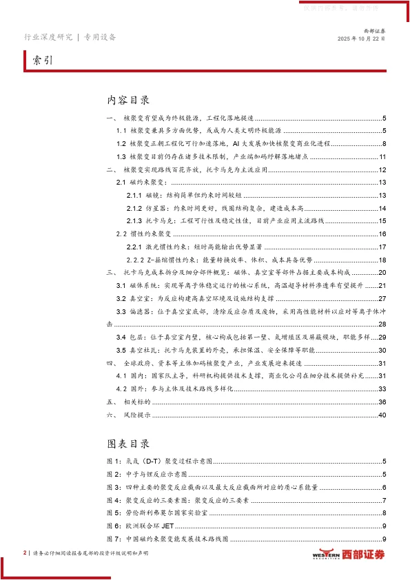 核聚变产业进程加速，多技术路线并行发展