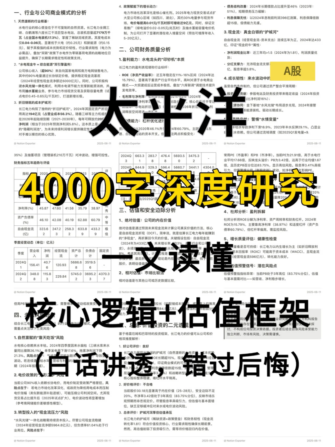 太平洋 4000 字深度研报