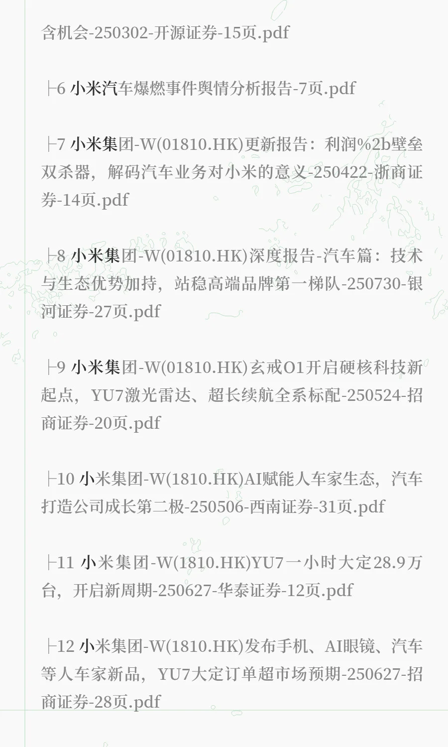 2025年小米汽车市场分析报告（20份）