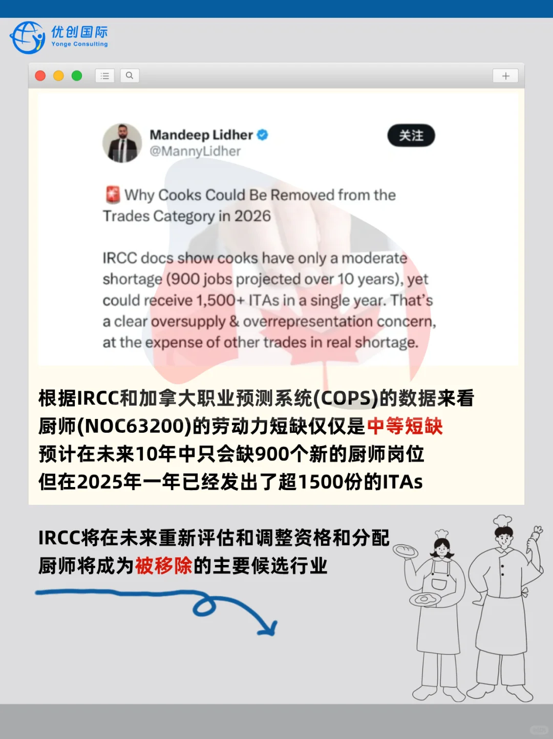 Cook或将在2026年被移出技工类！