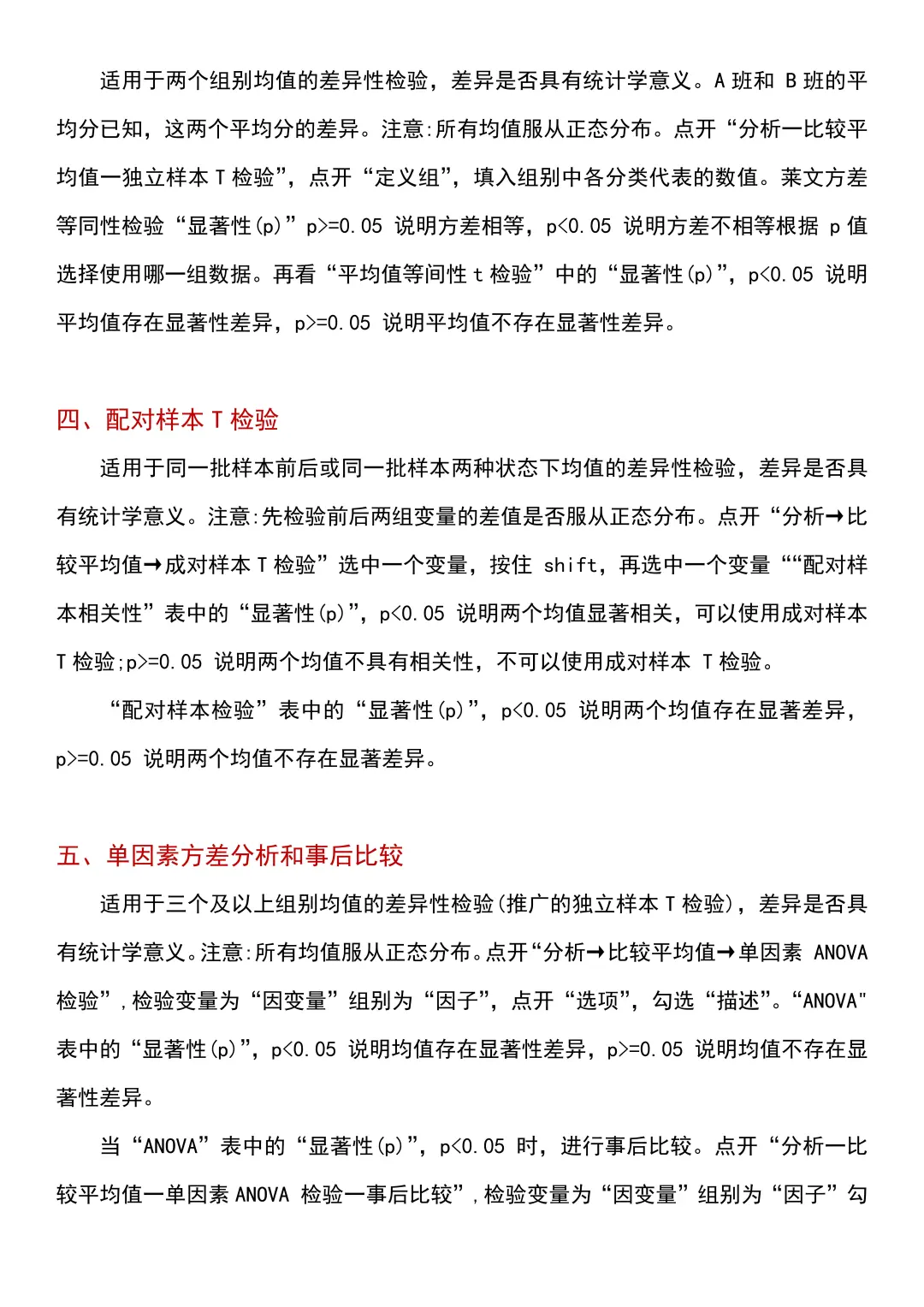 spss数据分析完整版总结表格版✅