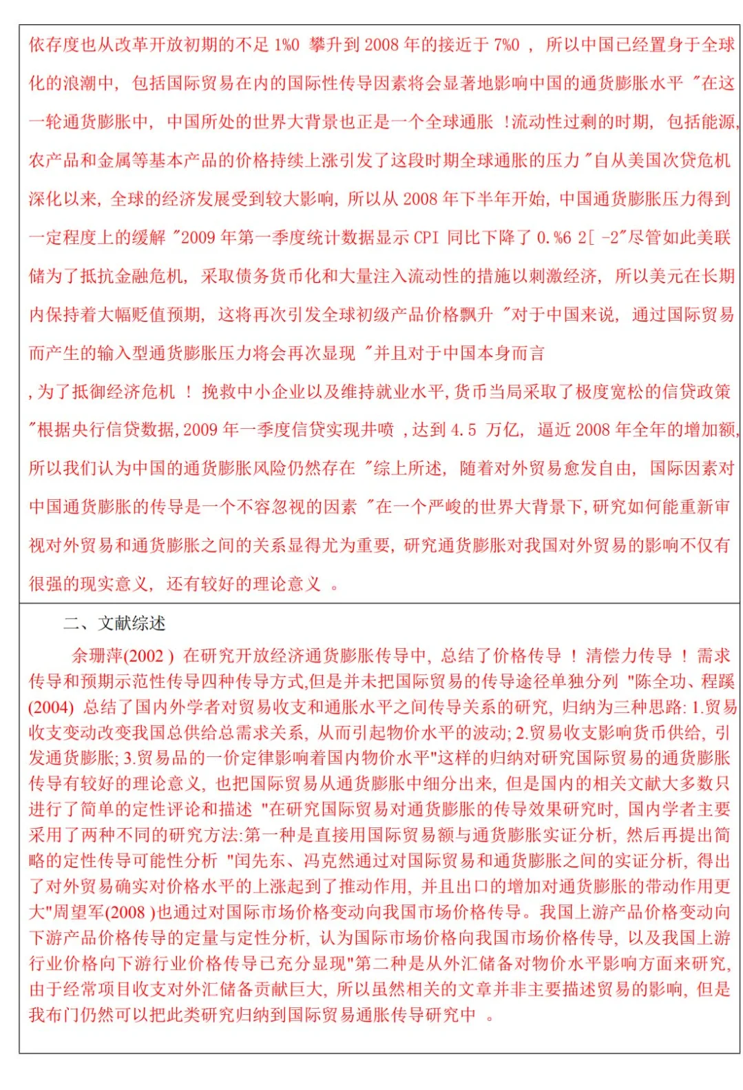 国际经济与贸易本科生优秀毕业论文开题报告