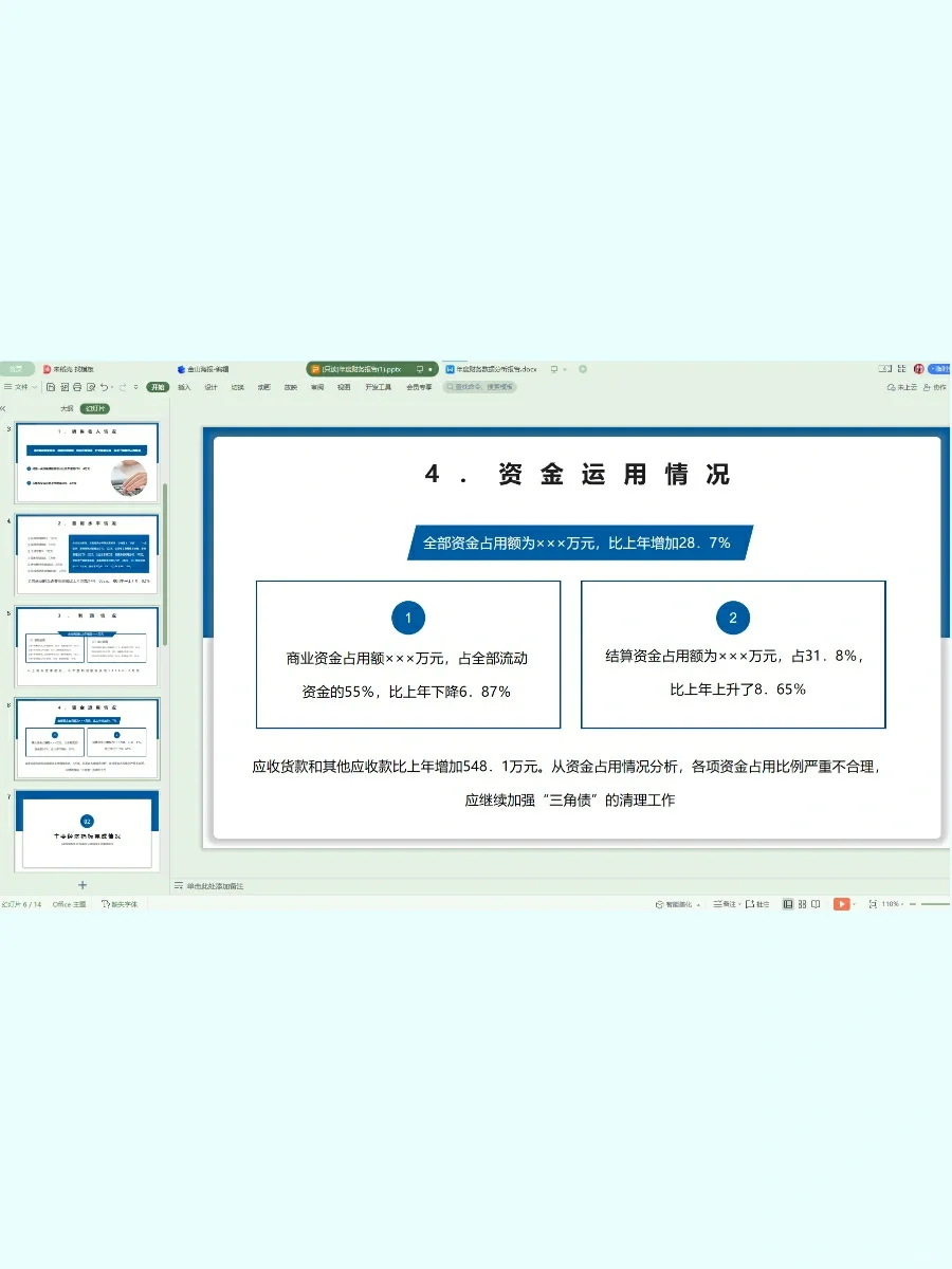 年度财务数据分析报告，数据清晰一目了然！