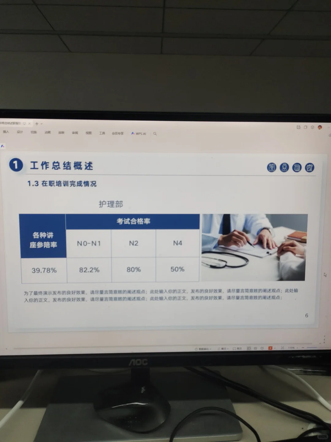 要来了护士长常用的年终述职报告ppt