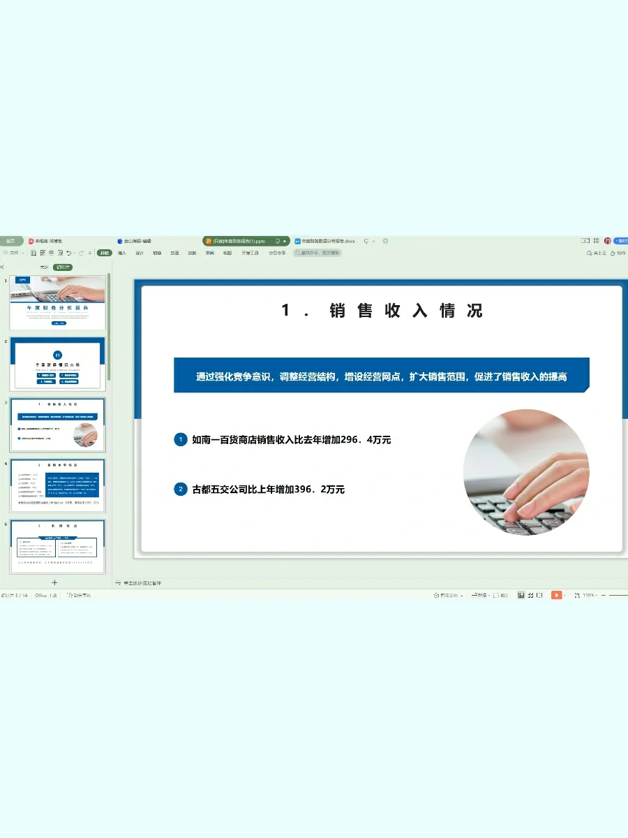 年度财务数据分析报告，数据清晰一目了然！