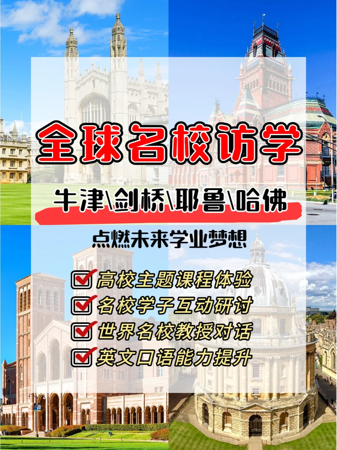 🌏2025暑假逆袭｜世界名校访学计划✅
