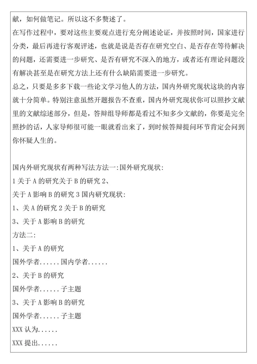 国内外研究现状≠文献综述