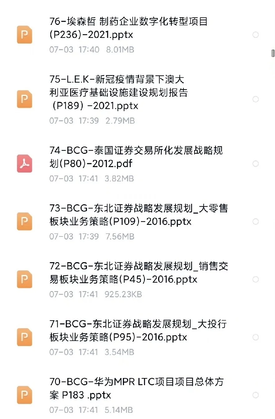 管理咨询行业项目报告deck