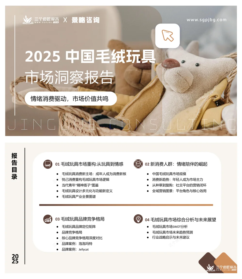 《2025中国毛绒玩具市场洞察报告》