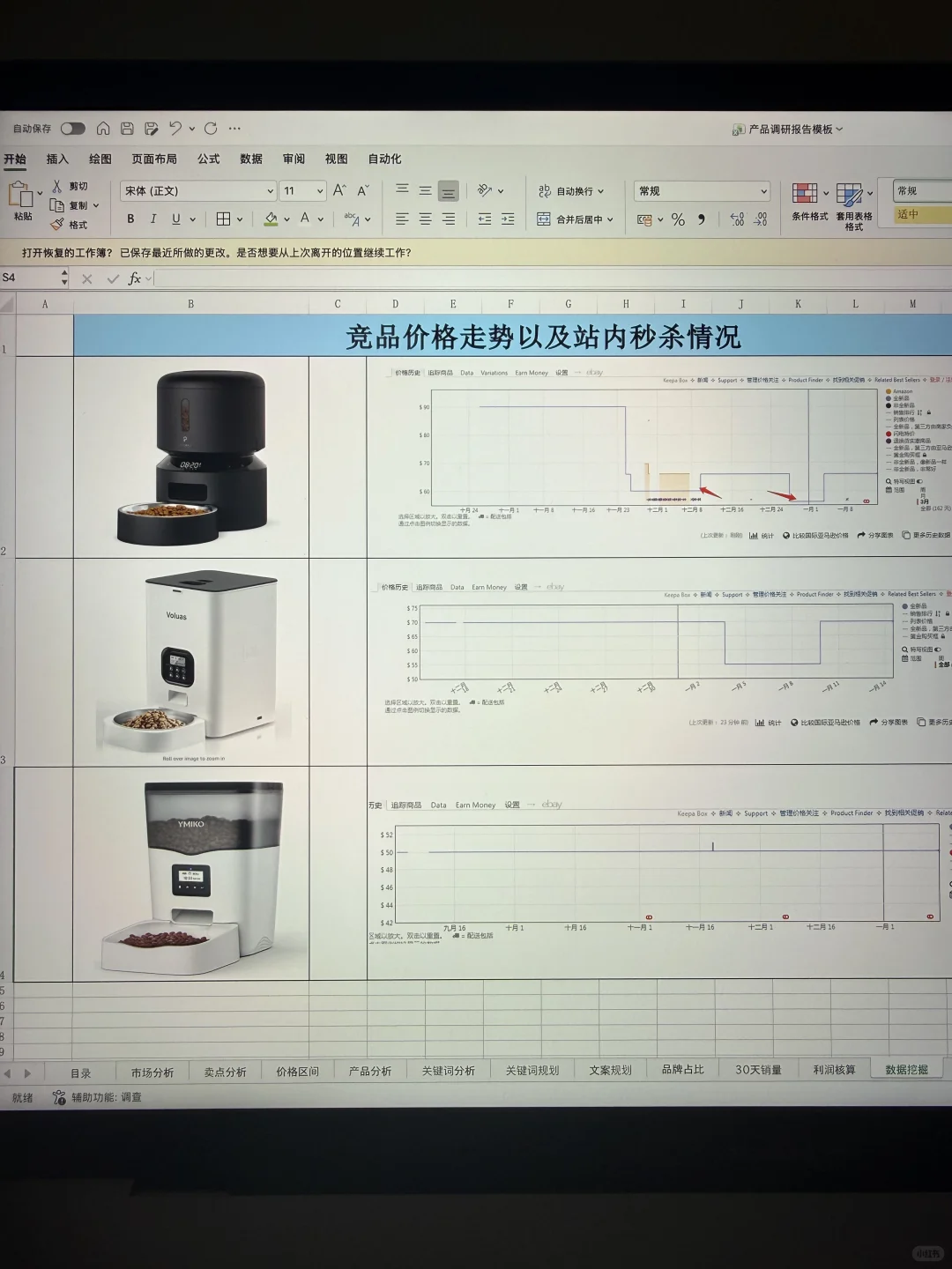 不愧是大厂挖来的亚马逊运营，产品调研高级！