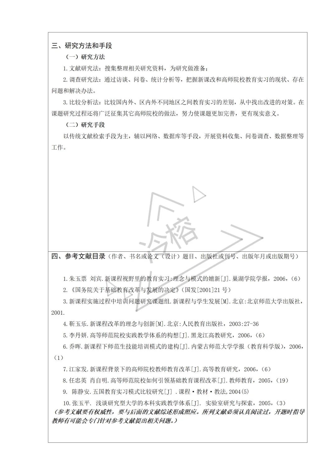 学前教育开题报告范文（详细版）
