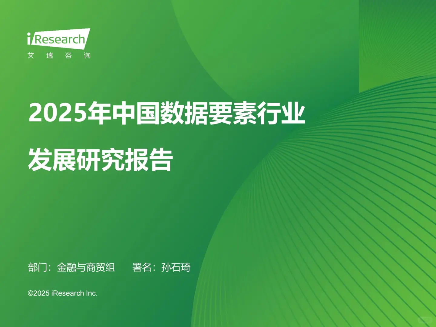 2025年中国数据要素行业发展研究报告