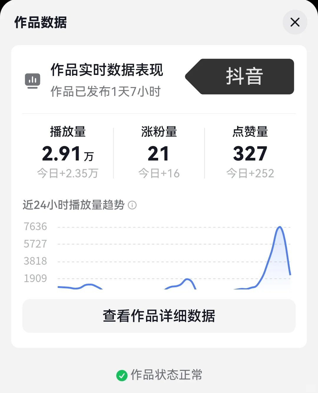 抖音推文第二天我的视频爆了！！