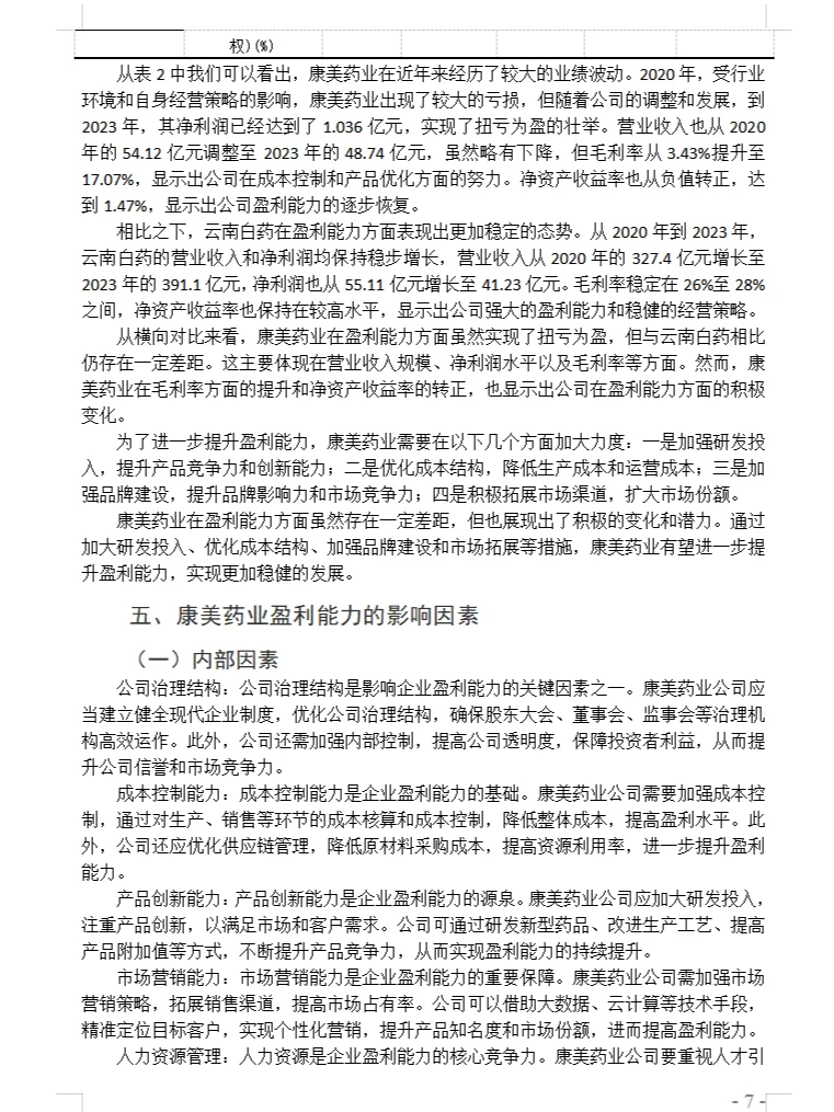 企业盈利能力分析作为毕业论文的题目怎么写