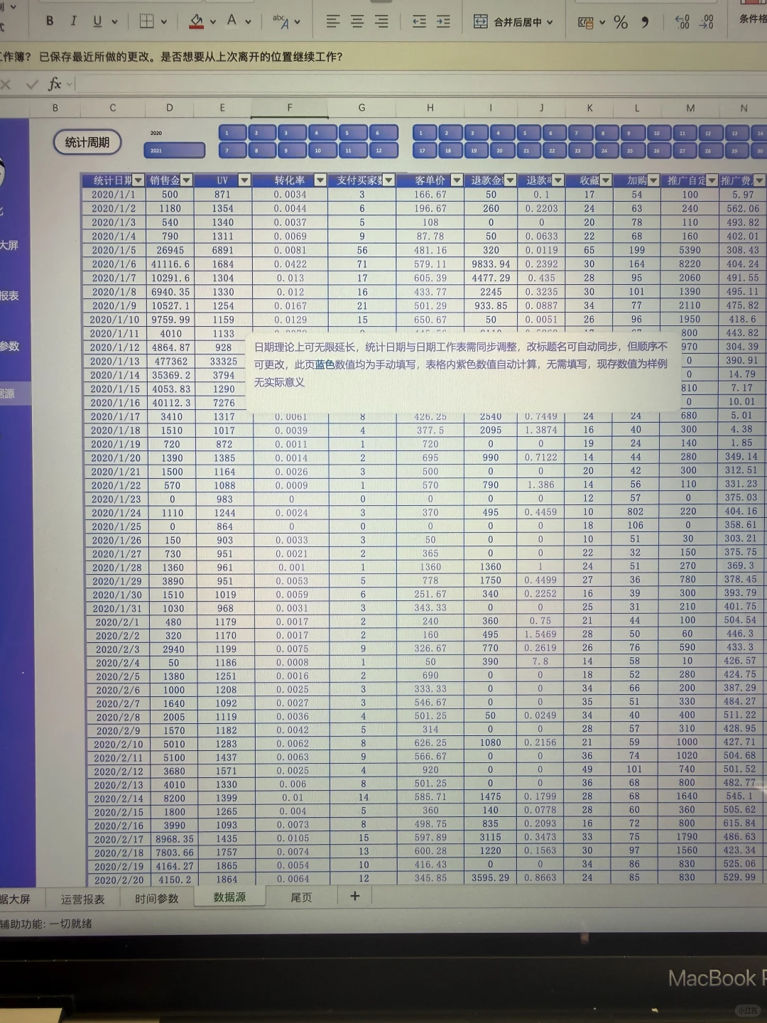被老板疯狂夸赞的电商双十一数据复盘表格！