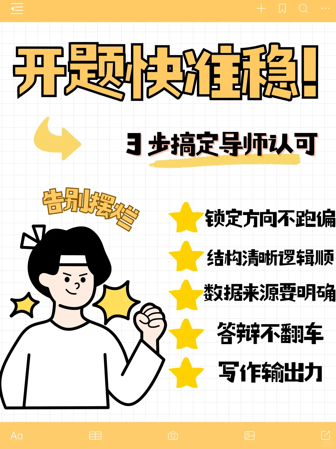 开题快准稳！3步搞定导师认可的报告