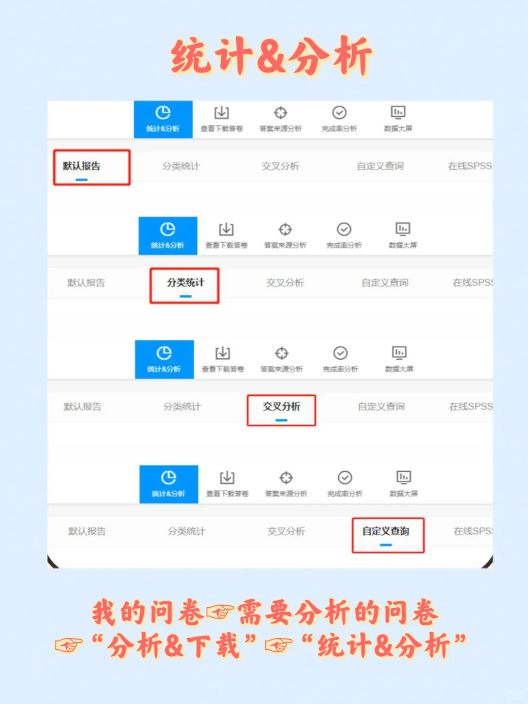 问卷星数据分析3招！报告秒出