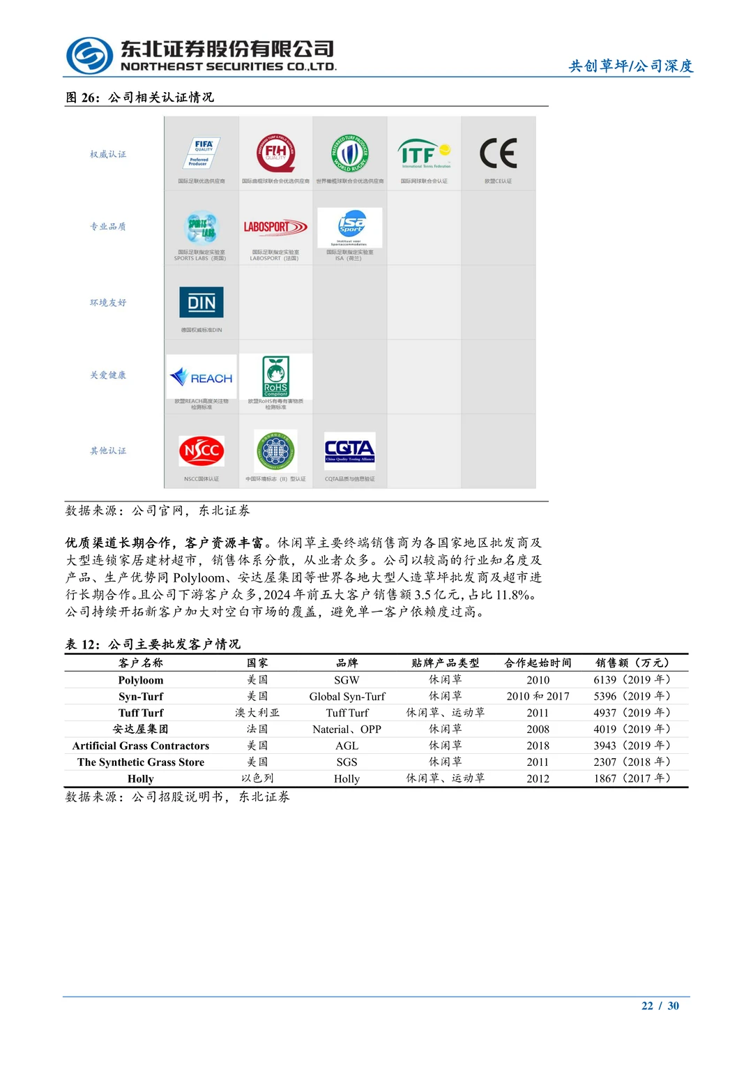 共创草坪公司研究报告-人造草坪领先企业