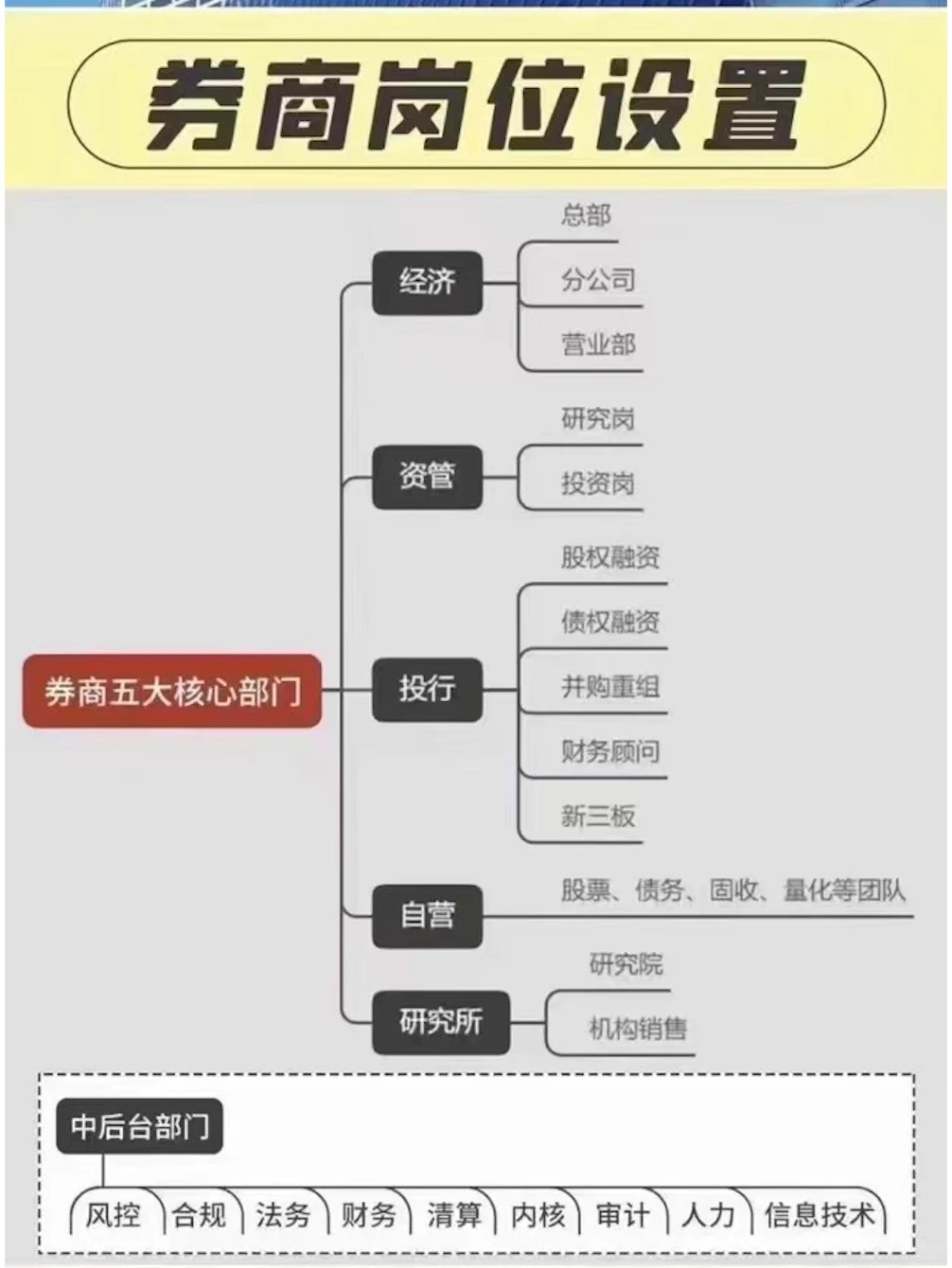 券商就业岗位盘点📊 金融小白入行必看！