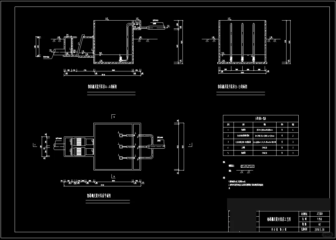环境工程污水处理CAD
