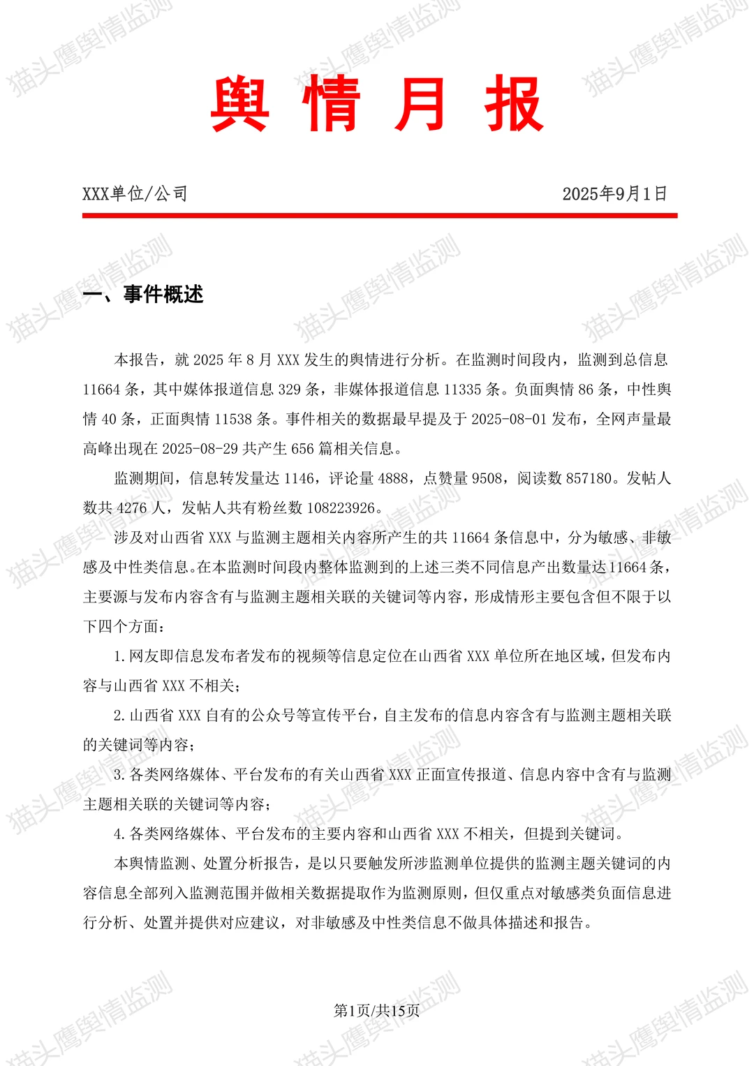 我猜这是你想要的真实舆情月报