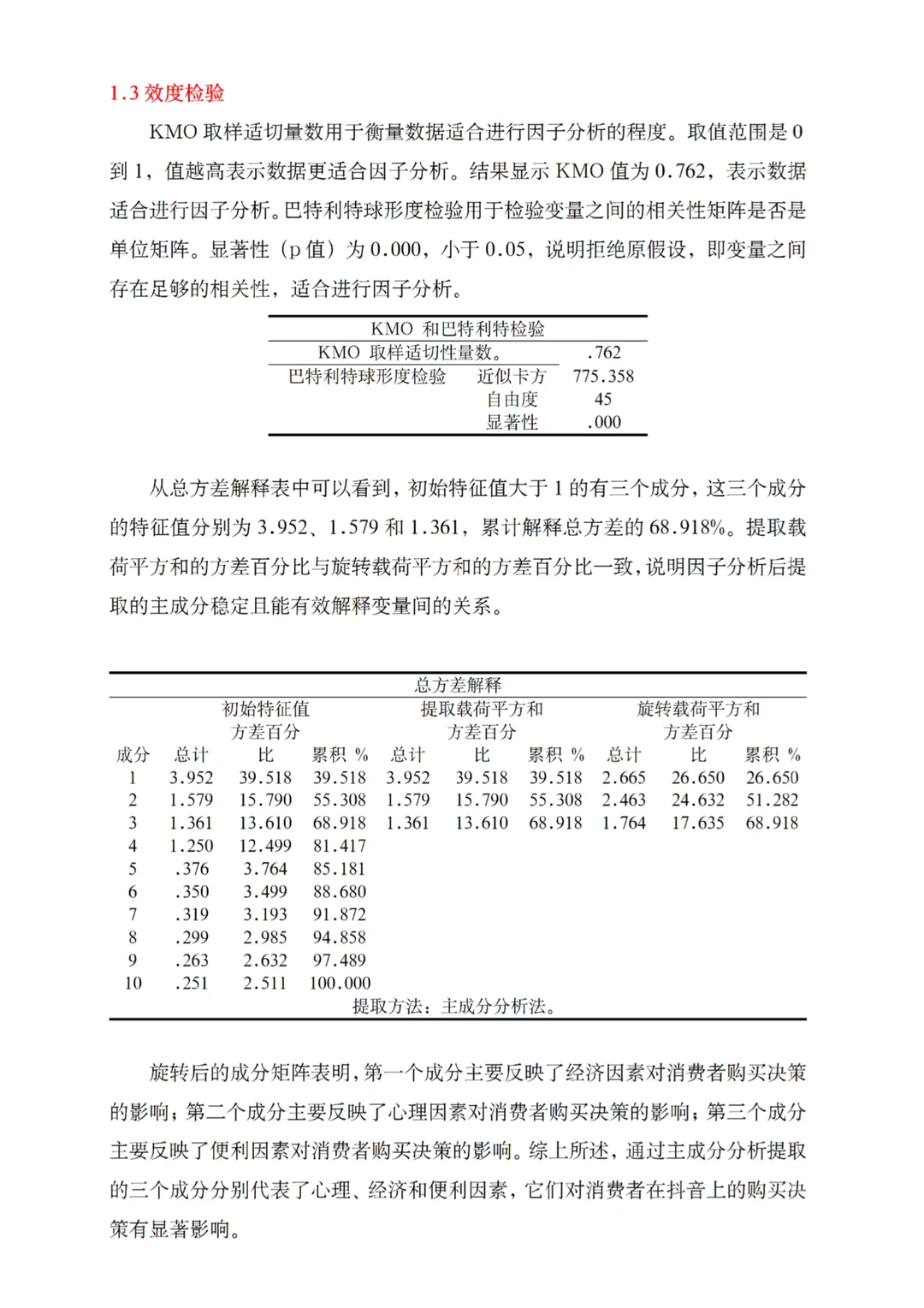 花了一天给学妹做的spss数据分析