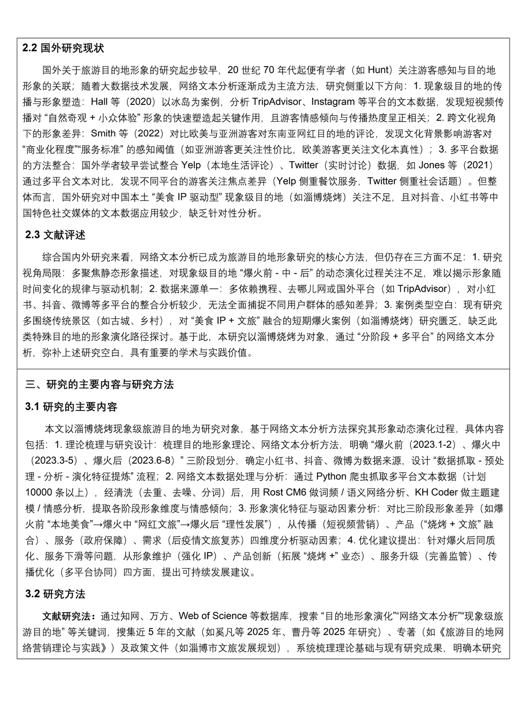 旅游管理专业优秀开题报告分享🎉