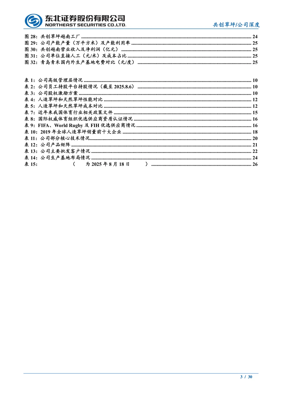 共创草坪公司研究报告-人造草坪领先企业