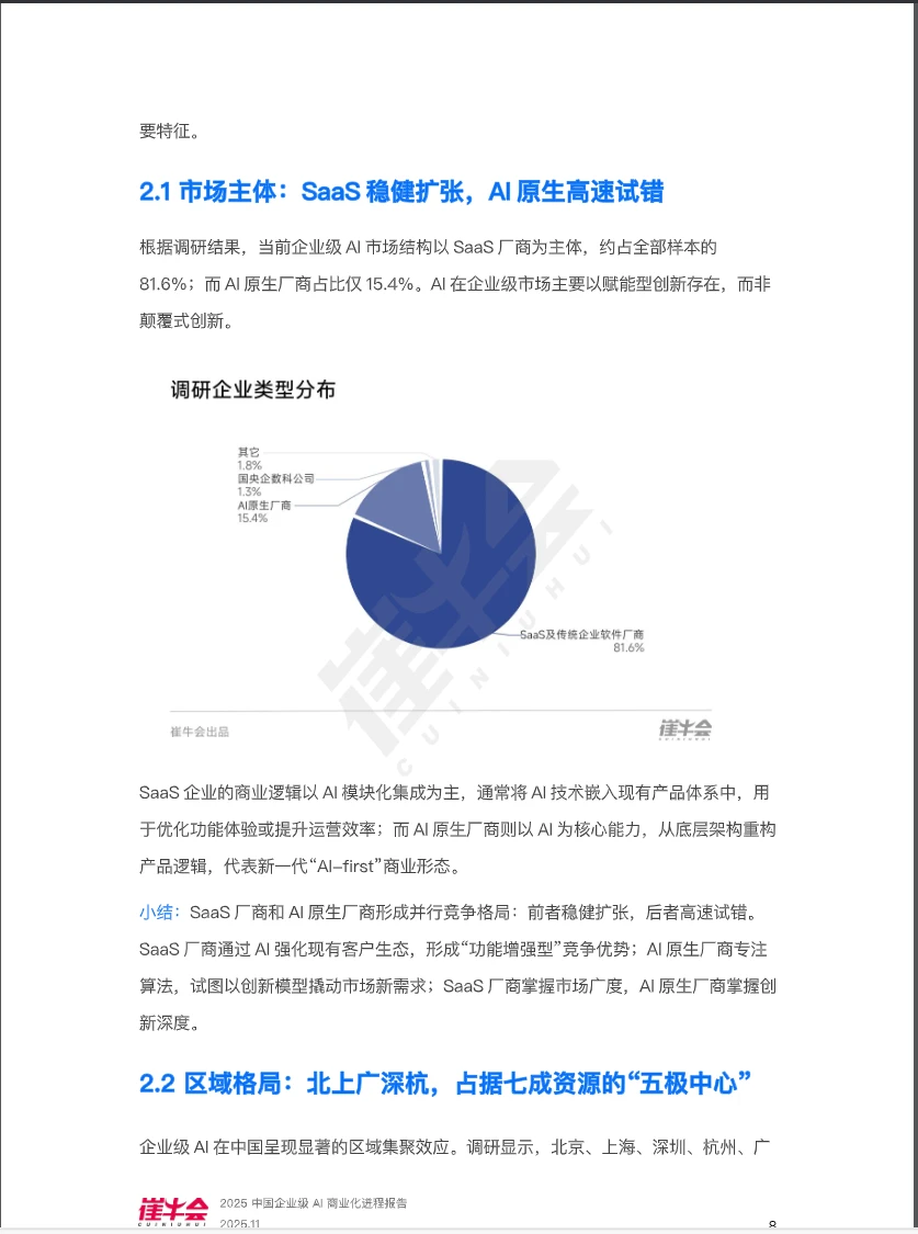 2025中国企业级AI商业化进程报告