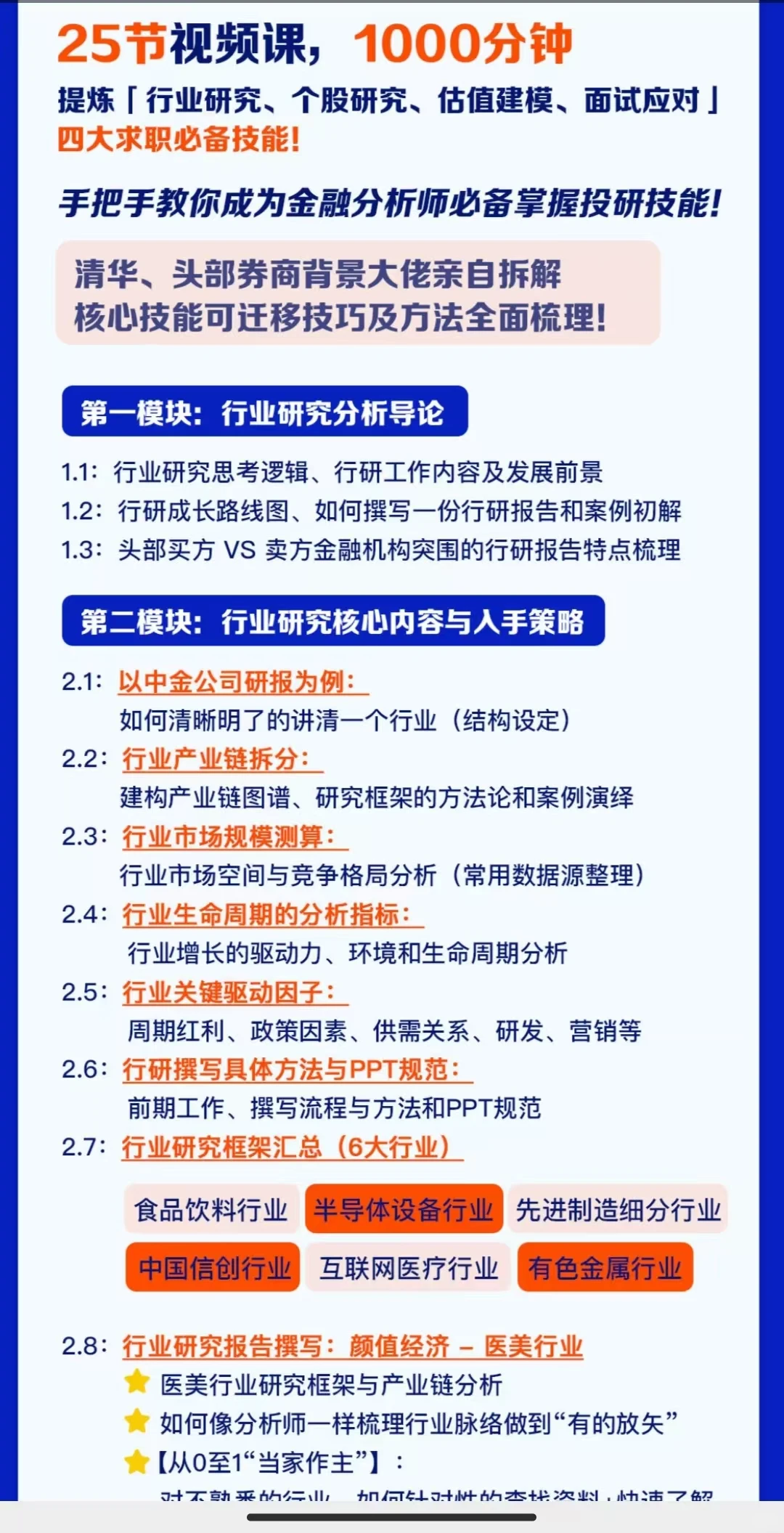 行业研究课程找一起组队的uu！