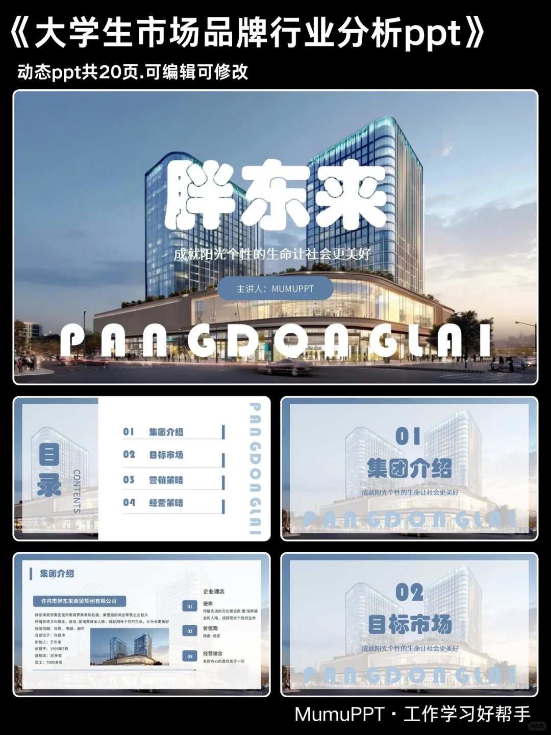 胖东来品牌行业分析ppt模板共20页