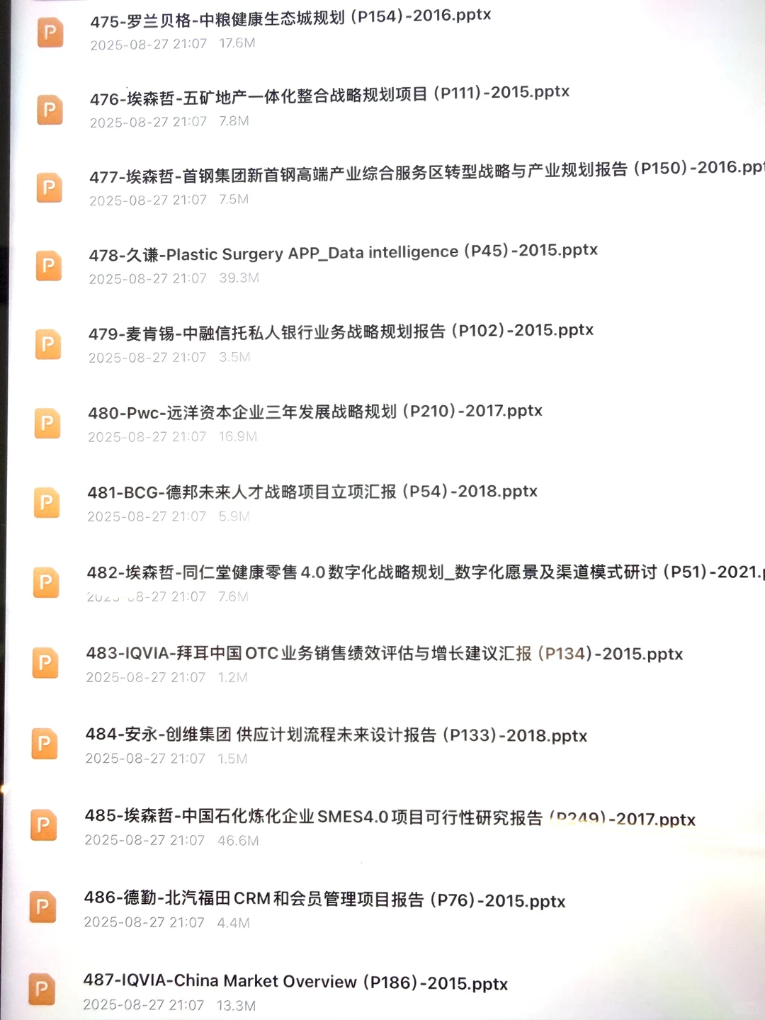 管理咨询｜近年精品实战报告Deck模板库（非研