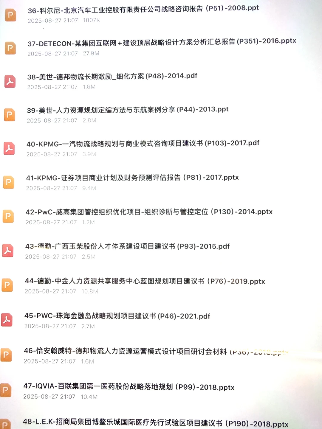 管理咨询｜近年精品实战报告Deck模板库（非研