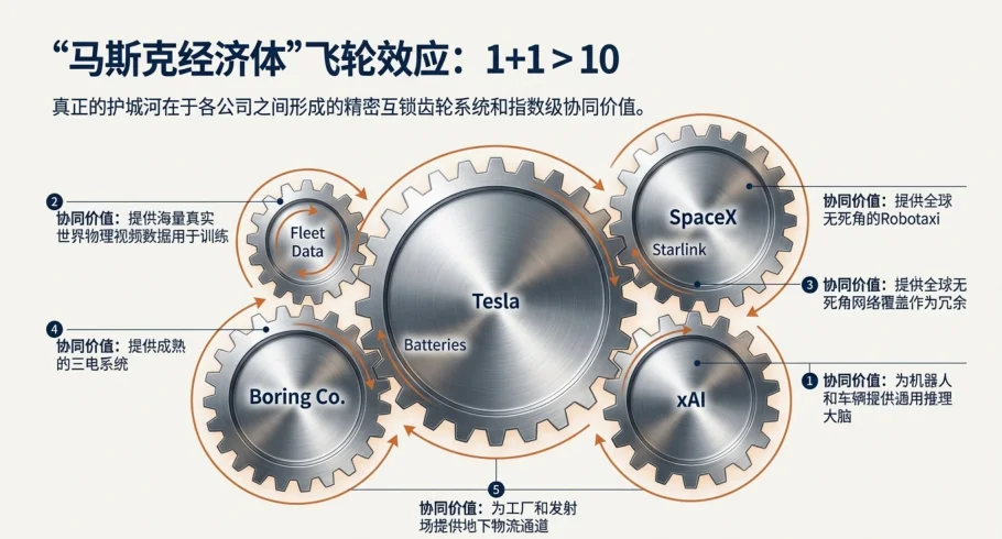 终极闭环！马斯克六大商业帝国版图