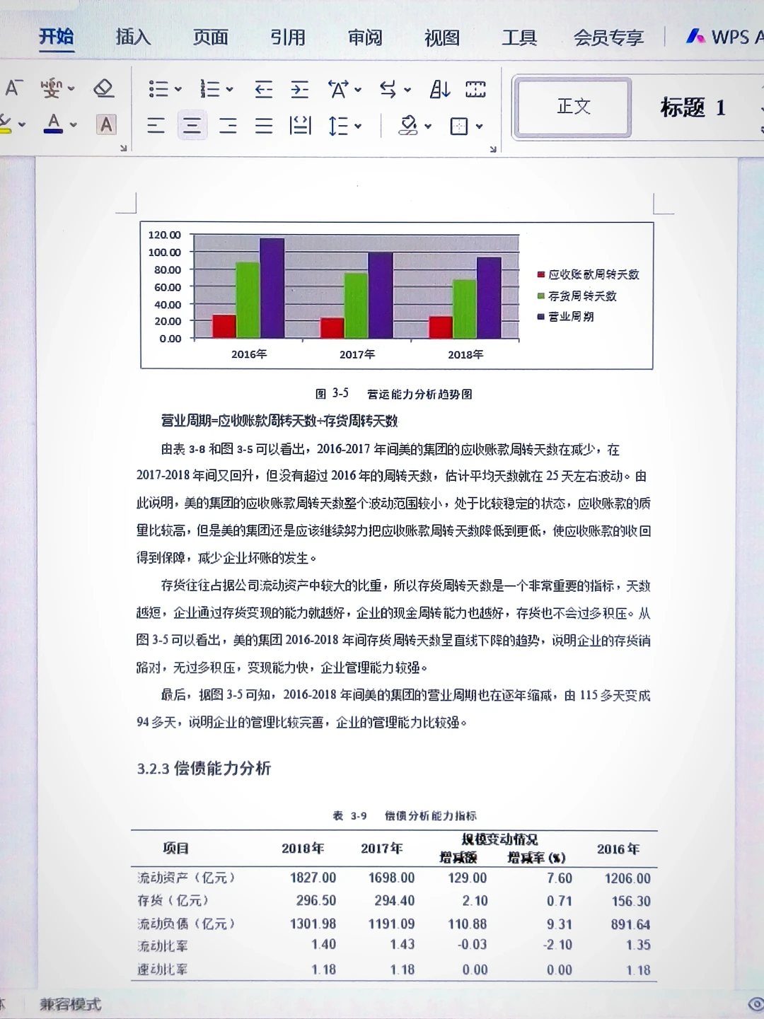企业财务报表分析——以美的集团为例