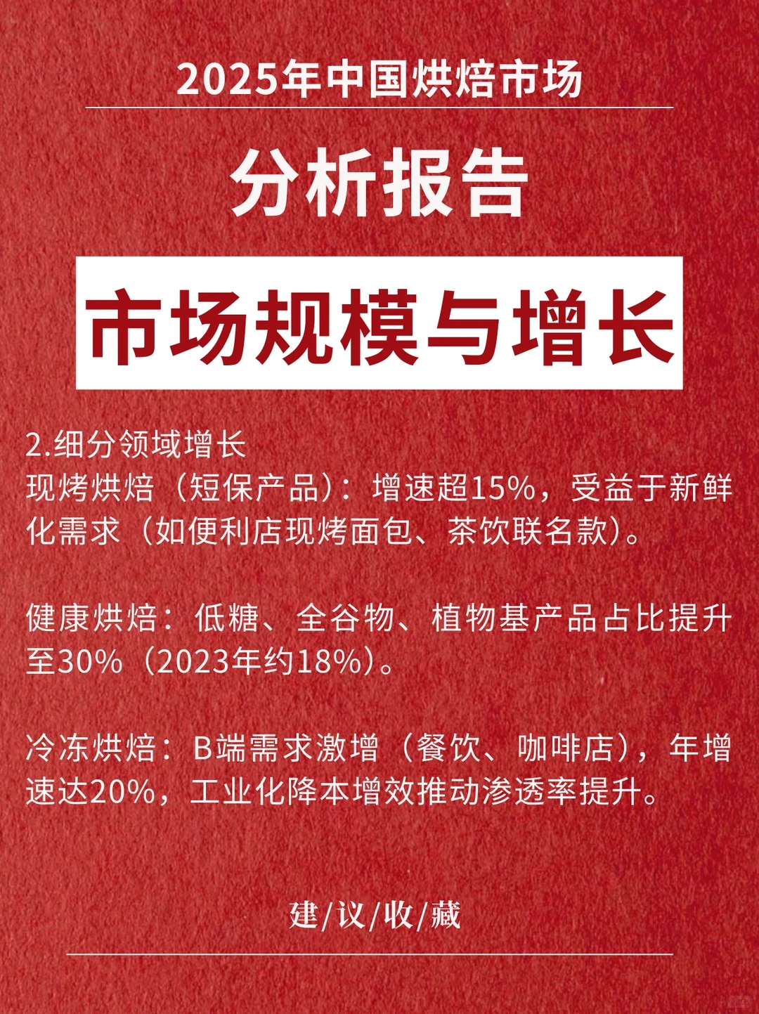 《中国烘焙市场最新分析报告》2025版