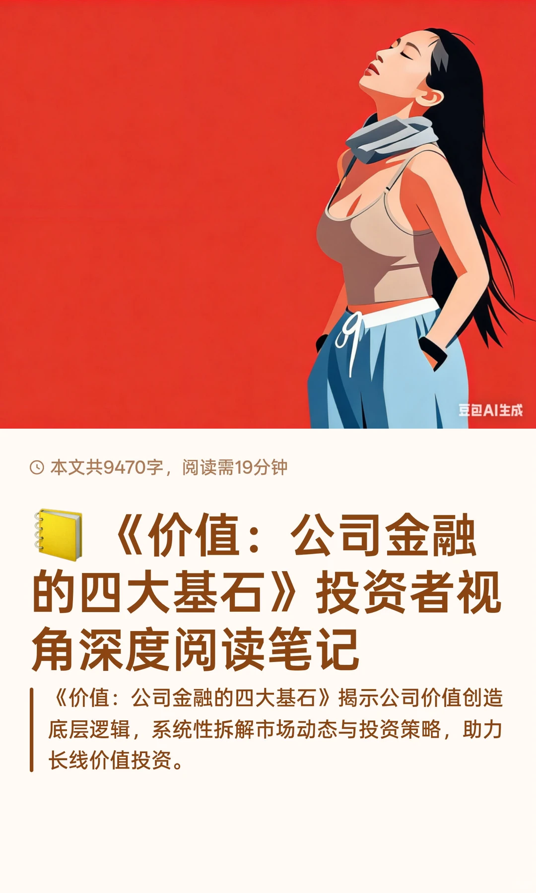 📒 《价值：公司金融的四大基石》投资者视