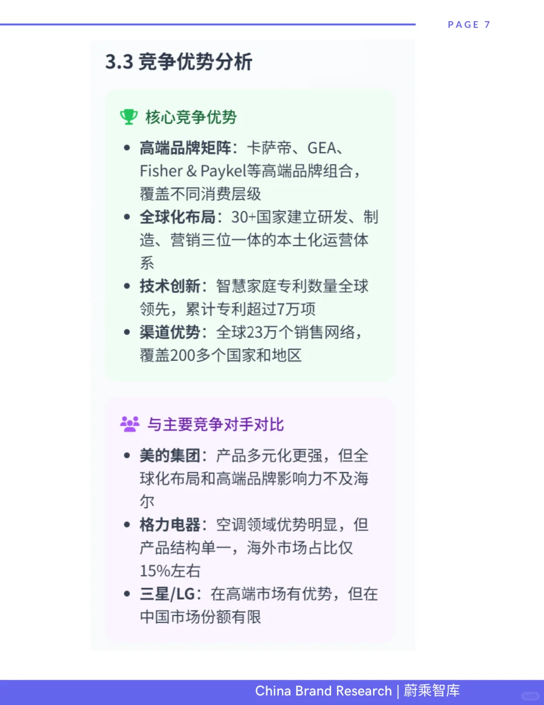 全球白电领先品牌-海尔研报