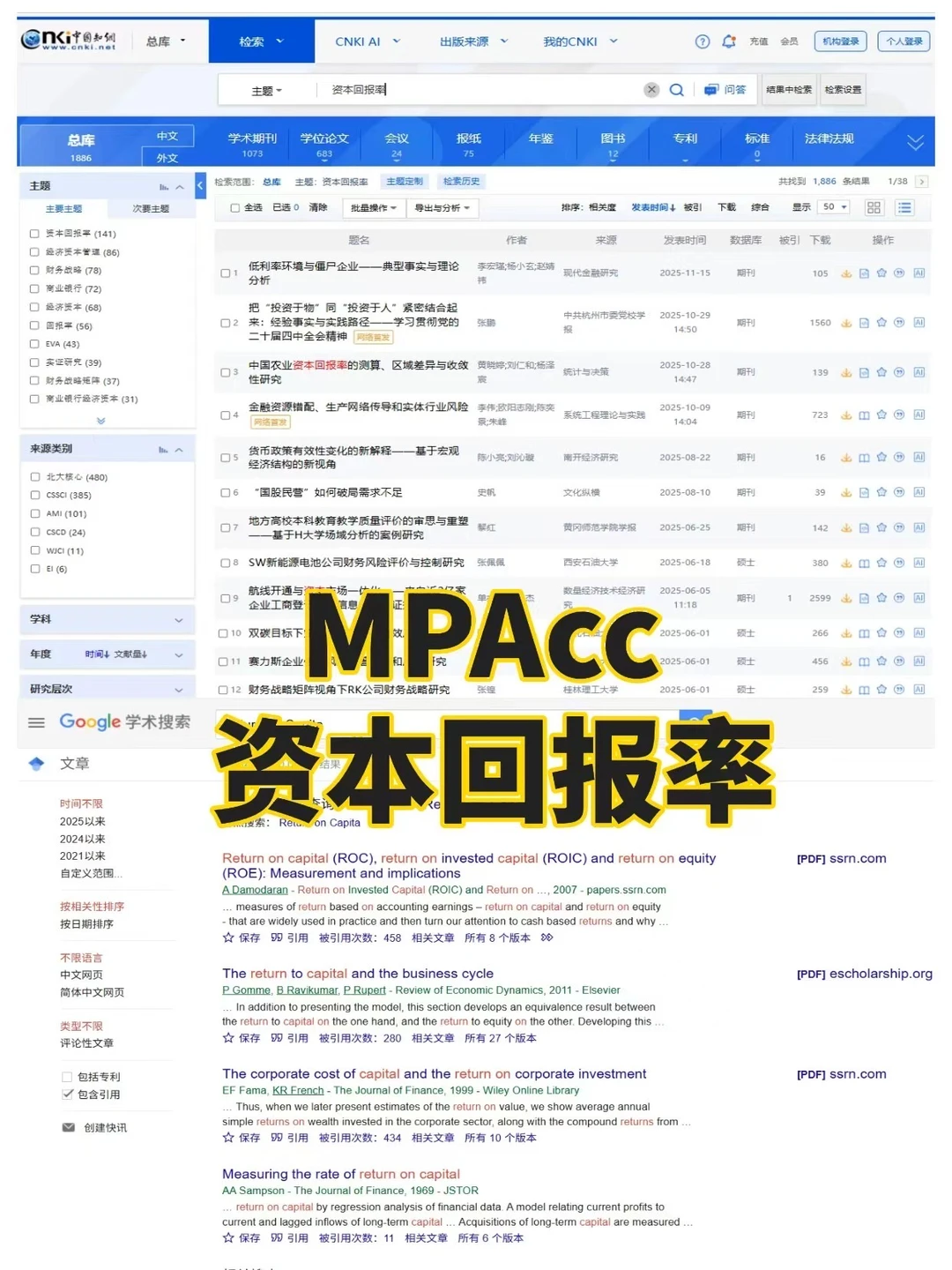 MPAcc 会计硕士 资本回报率