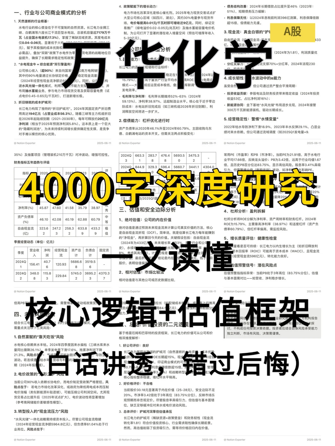 万华化学 4000 字深度研报